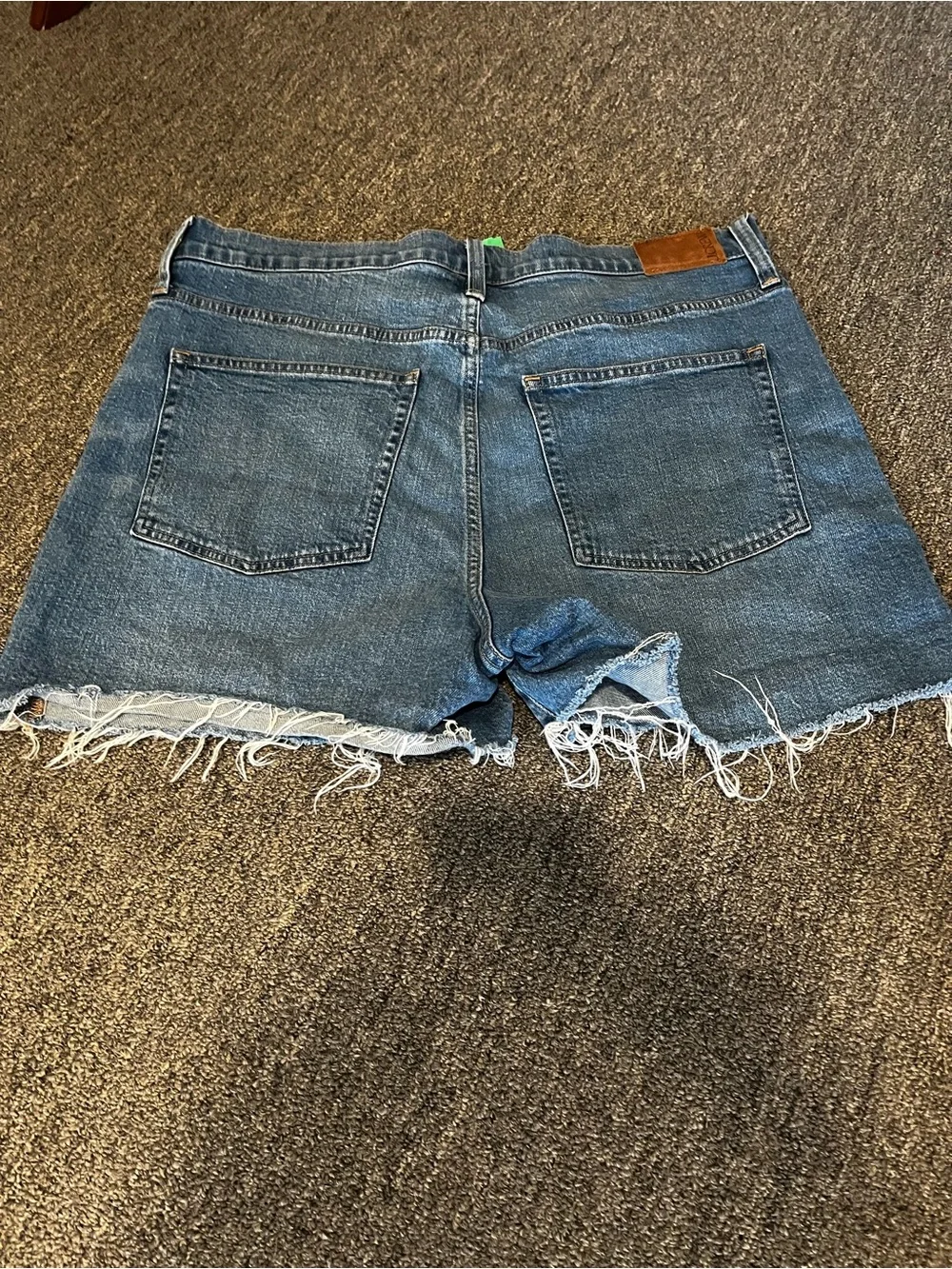 J. Crew High Rise Medium Wash Denim Jean Shorts Size 32
